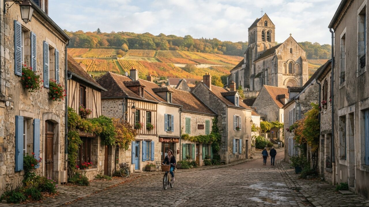 Village de Charly-sur-Marne avec ses vignes et son patrimoine architectural en Champagne